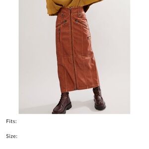 Free People No Where to Run Vegan Maxi Skirt 10